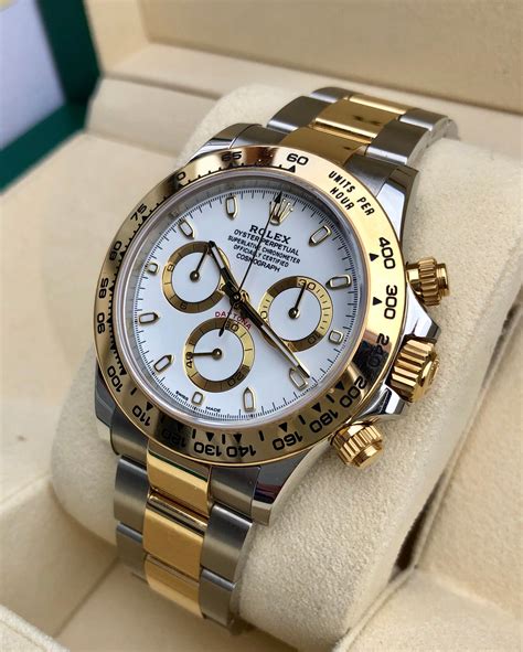 rolex daytona gold and steel|rolex gold daytona for sale.